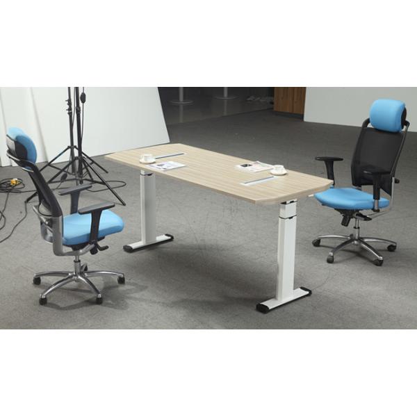 Height Adjustable Melamine Office Furniture Desk With Strong Wearability