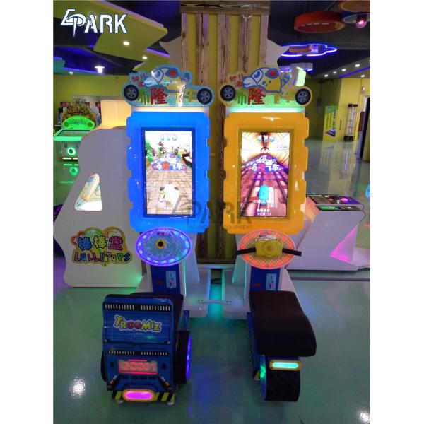 Blond Children Amusement Video Arcade Racing Simulator / Electronic Game Machine