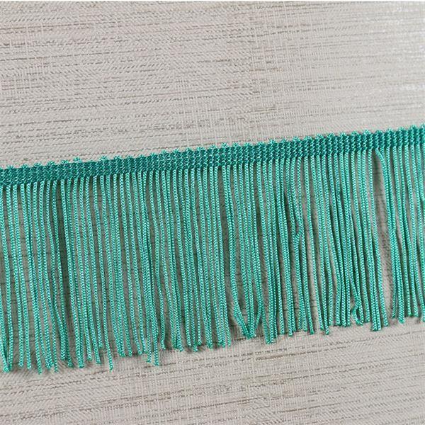 Fluorescent color custom design OEM rayon fringes trimming for garment clothes decoration