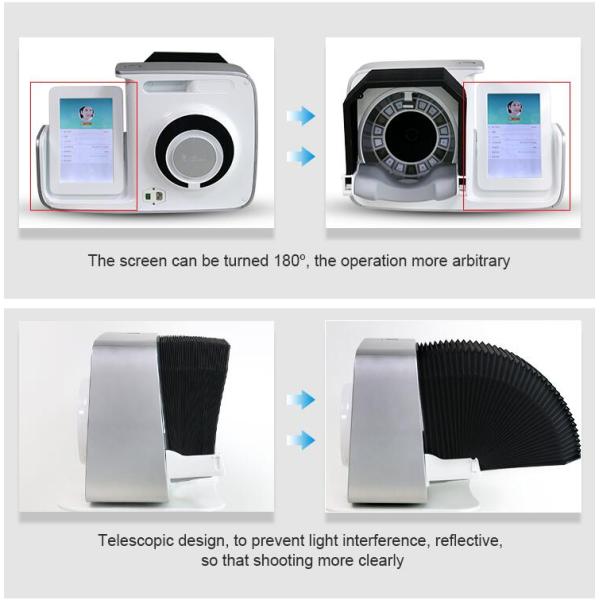 Magic Mirror Facial Skin Analyzer Machine / Skin Diagnostic Device With Pad