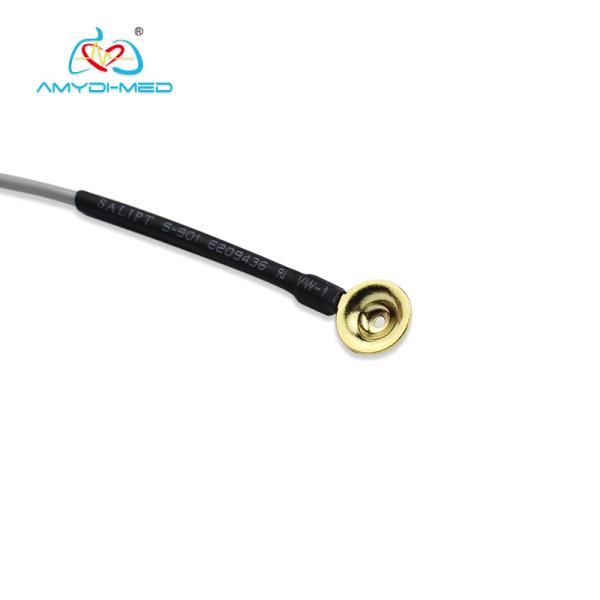 OEM EMG Cable With Sliver Plating Cup Electrodes Shielding ISO13485 Certificate
