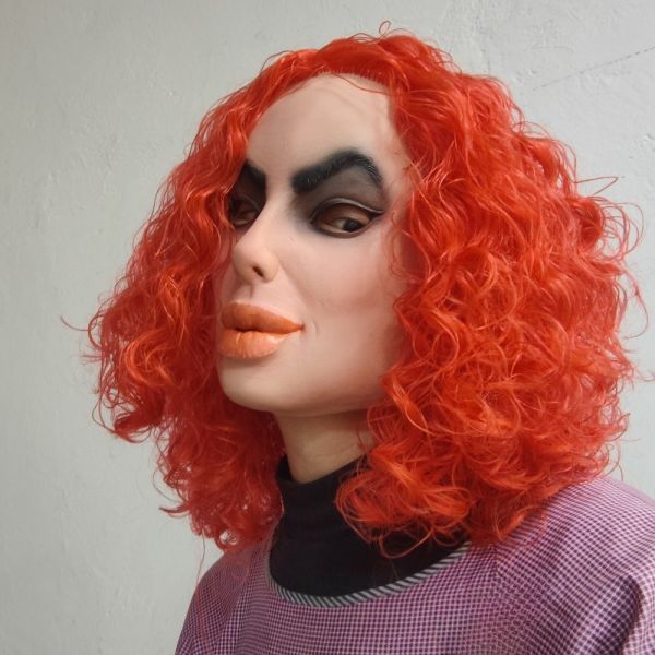 Latex Fantasy Mask for Theatrical Use - One Size Fits Most and Lightweight at 280g