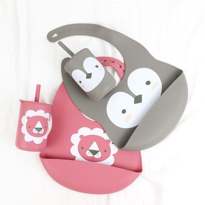 OEM Baby Feeding Bib - One Piece In A Polybag for Babies and Infants feeding silicone bib