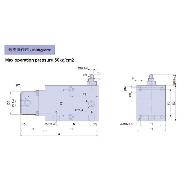 Booster Hydraulic Pressure Multiplier 3.2 Times Pressure Increasing