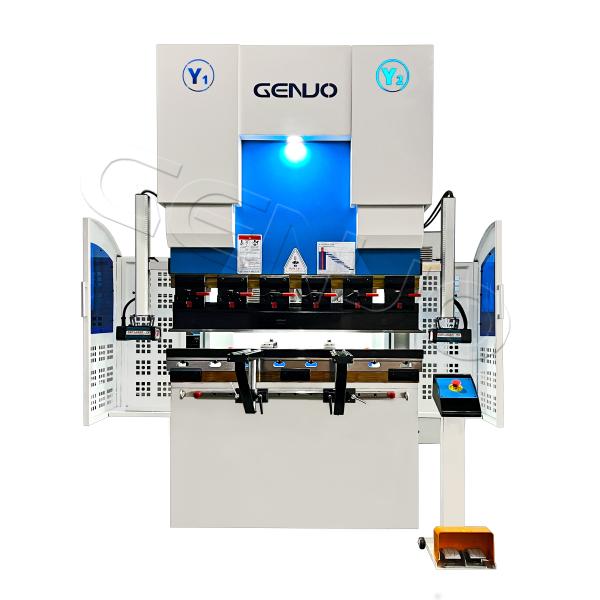 Y1 Y2 Axis Precision Ram Positioning Hydraulic Press Break powered by 11kw Motor with X R Axis Servo-driven Back Gauge