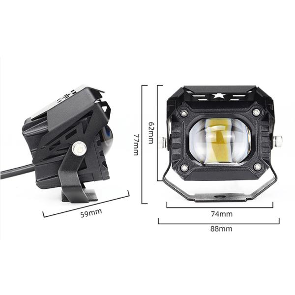 12-80V LED Spot Light for Motorcycle Fog Lights Project Custom Modification