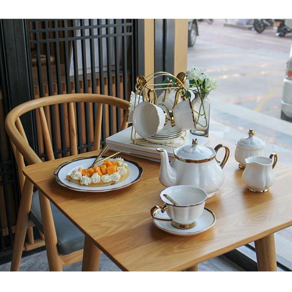 Nordic Tea Pot Set Sustainable Porcelain Japanese Tea Pots and Stoneware Cups