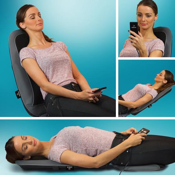 Whole Back Up And Down Massage Seat Cushion ABS And PU Leather Material