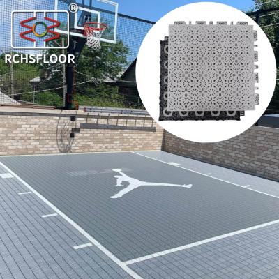 Multi Sport Interlocking Polypropylene Floor Tiles Anti Slip 600g/Pc