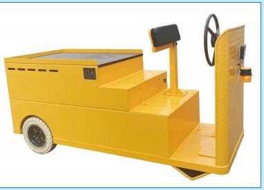 4000 KG ESP AC Bateria de lítio não padrão Poliuretano Pneus sólidos Trator a motor elétrico Bagagem Amarelo