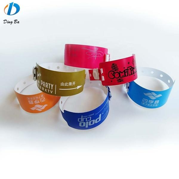 Ticket Identification Tape Wristband Waterproof Plastic ID Bracelet for Less Than 1