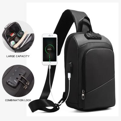 ISO9001 Anti Theft Lock  Crossbody Chest Sling Bag For Men 19*12*31cm