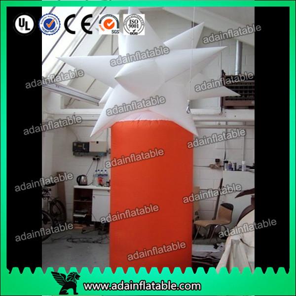 Inflatable Star Column With Lighting For Advertising Event Holiday Decoration