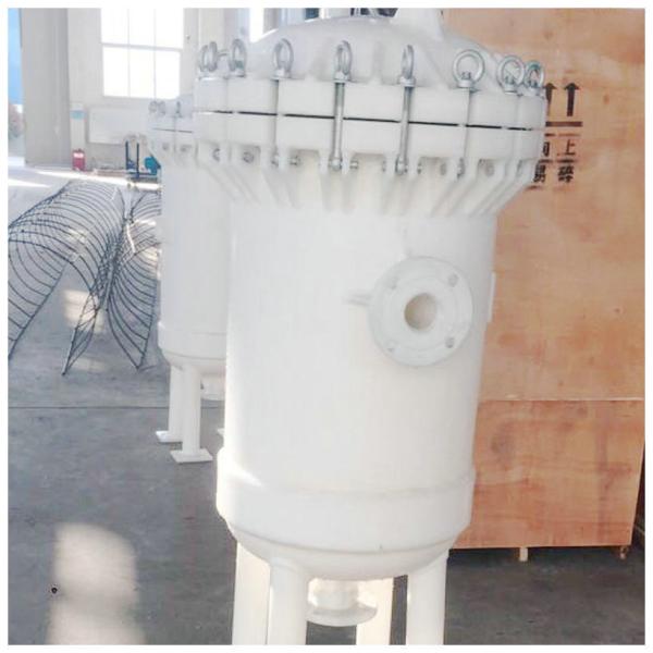 Plastic Polypropylene Bag Filter Housing Industrial Electroplating Chemical Liquid