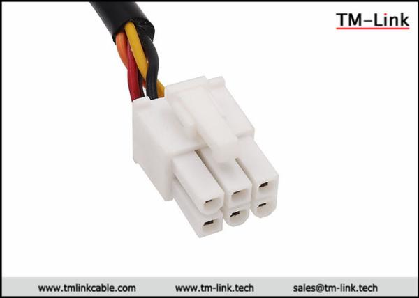 4.2mm pitch 6 pin Molex mini-fit custom wire harness assembly 20AWG PVC Jacket