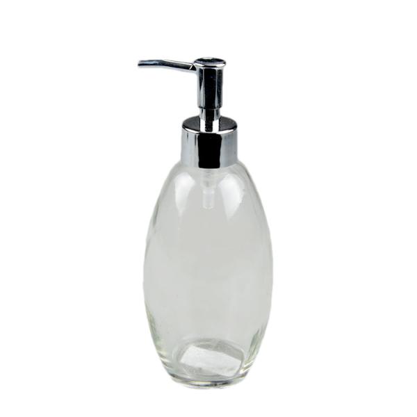 Dispensador de sabão de cozinha recarregável para pratos Dispensador de sabão de frasco de vidro de cristal