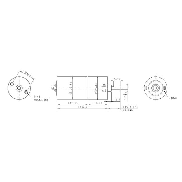 Low Rpm 28mm Spur Gear Motor ZWMC028 6V For Medical Equipment