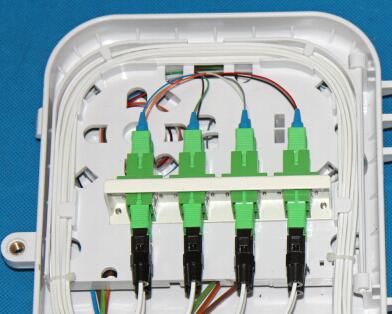 YINGDA 8Port Fiber Optic Splitter Box для распределения кабелей FTTH Black 8 cores SC Allen Screw UL94 V0
