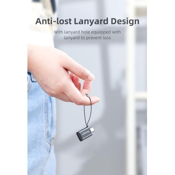 USB 3.0 OTG Adapter Converter Supporting 3A Fast Charging 5Gbps Type C OTG Adaptor