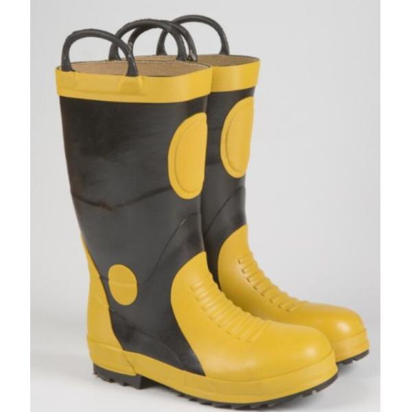 Puncture Proof Heat-Resistant Anti-Slip Firefighter Work Boots Fireman Safety Boots EU35-EU48