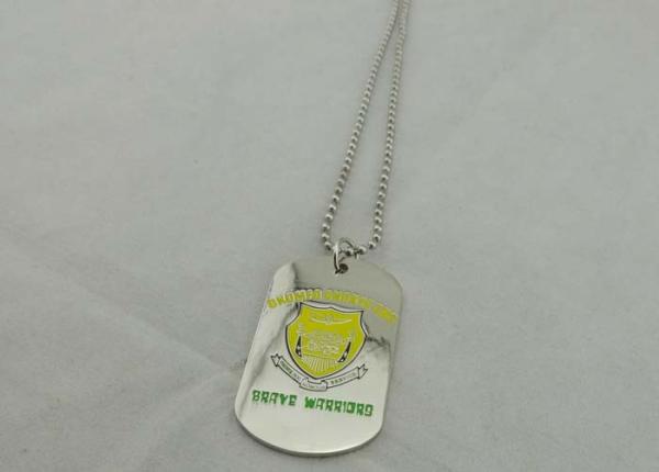 Soft Enamel Die stamped Personalized Dog Tag Aluminum / stainless steel