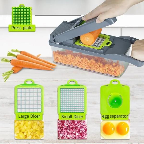 15 in 1 Multifunctional Vegetable Chopper Home Kitchen Manual Chopper with Custom Logo