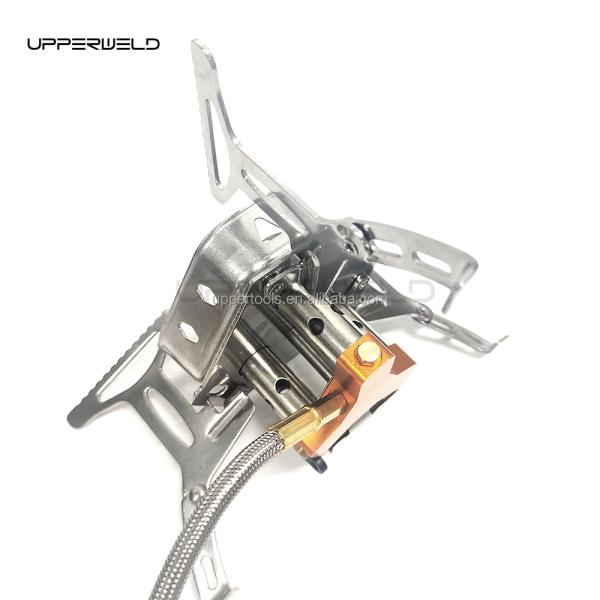 3-5 Kit Number Windproof Backpacking Stove for Camping and Hiking in Silvery Design