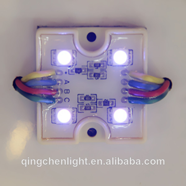 SMD 5050 Full Color DC12V Waterproof 4Chips Square Sign Module Led RGB Module