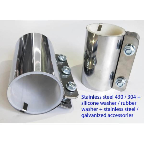 Stainless 430 / 304 Galvanized Steel Pipe Coupling Of Pneumatic Conveying