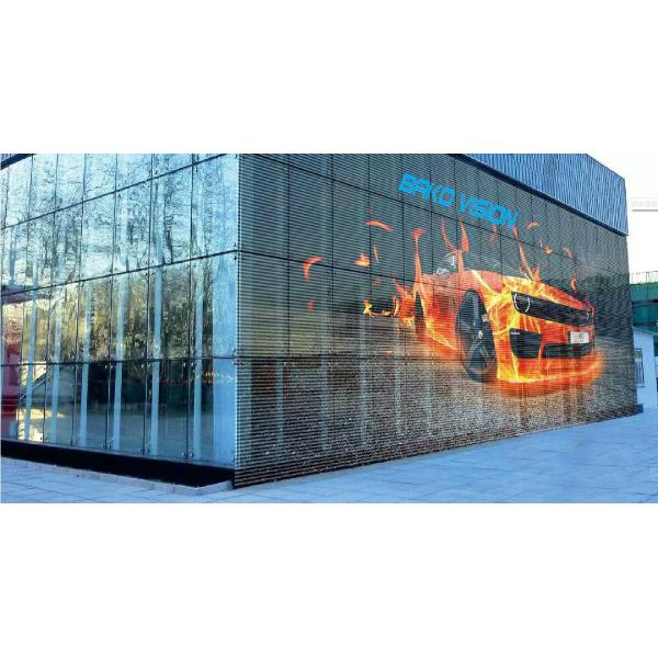 Advertising Show Transparent Glass Led Display Creative Interactive Screen Clarity