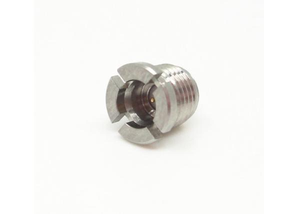 Conector macho de aço inoxidável de SMP Linha-no conector reto do RF do terminal da montagem