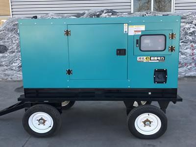Low Noise Diesel Backup Generator Flexible Move Silent Generator Set