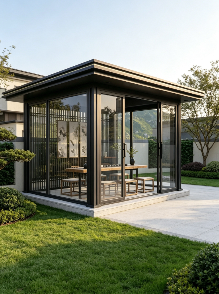 Custom Size Garden Sunroom with 304 Stainless Steel Hardware and T6-T5 Aviation-grade Aluminum Alloy