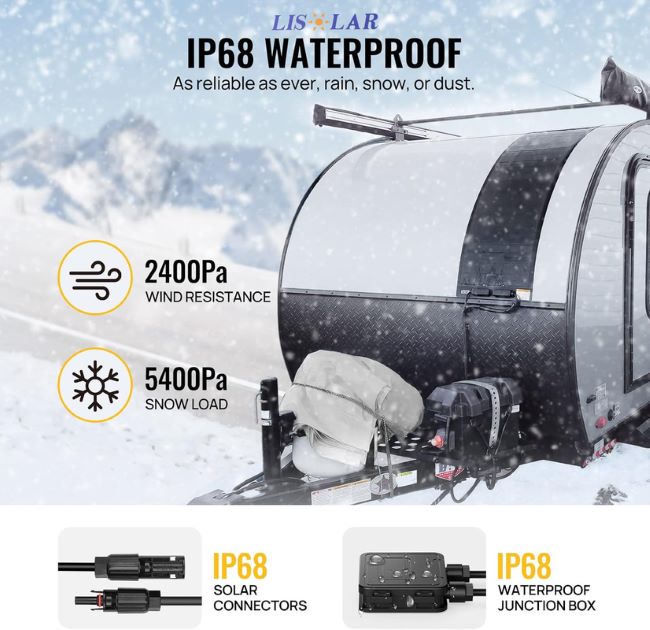 Гибкая 25V 100W CIGS тонкопленочная солнечная панель с коробкой соединения IP68