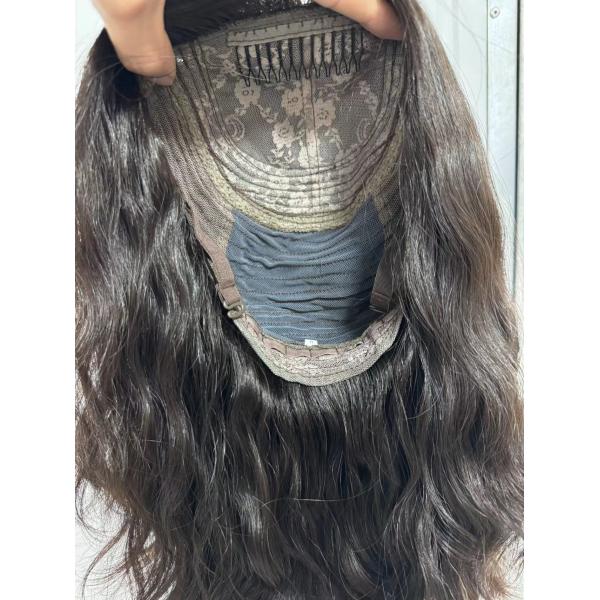 Factory supply 100% human hair silk top wig Kosher wig for white women natural looking human hair wig for wholesale