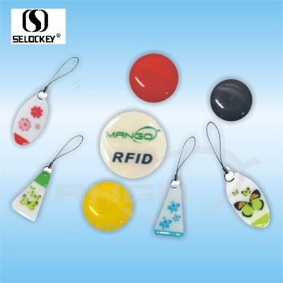 Factory Price Custom Printing Logo QR Code Epoxy Rfid Keyfob for Door Access
