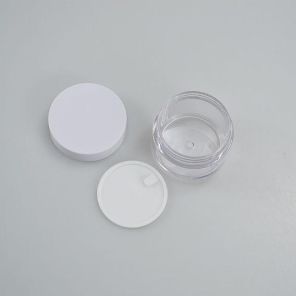 50 g de contenant cosmétique PETG rond transparent pour crème faciale
