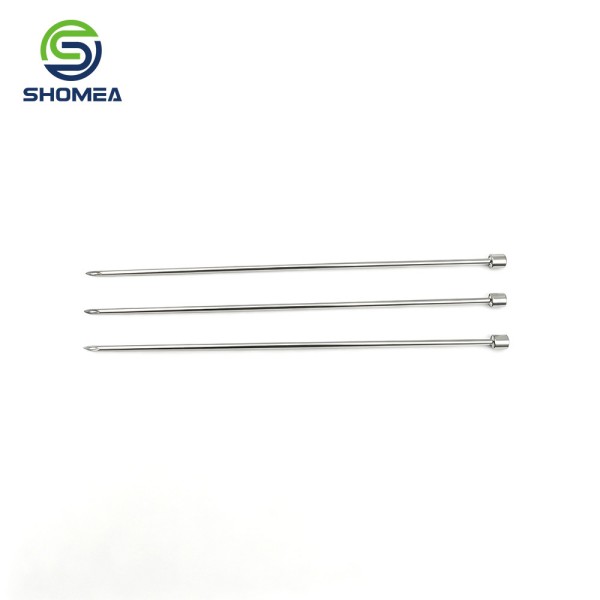 SHOMEA Medical Grade Stainless Steel Beveled Point Needle with Ring Base
