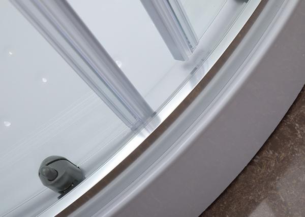 Curved Corner Shower Enclosure , 900x900x2000mm  Shower And Bath Enclosures chrome  aluminium