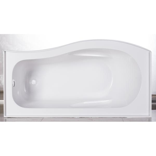 cUPC skirted acrylic bathtub three sides tile flange 4mm pure acrylic sheet