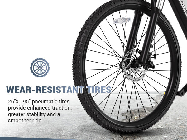 26'' Step-Thru Commuting E-Bike 36V 800W Motor 60km Range Lightweight Metal Frame 7 Speed Lithium Battery 750W Motor 7 Speed