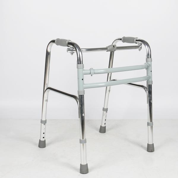 76cm Height Lightweight Aluminum Walker For Elderly Easy To Fold Walking Aids