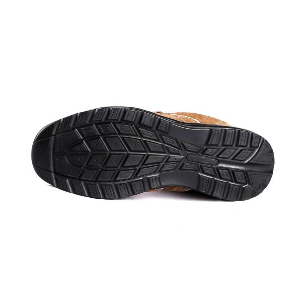 Anti Smash  Mesh Leather Low Cut Workland Safety Shoes MD Outsole Comfortable EVA Insole
