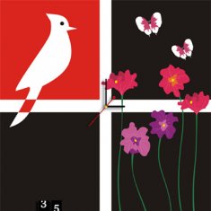 MDF Decorative Modern Art painting wall clocks B0826
