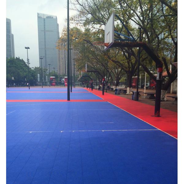 Polypropylene Pp Interlocking Sports Flooring For Basketball Badminton Court 250x250x13mm