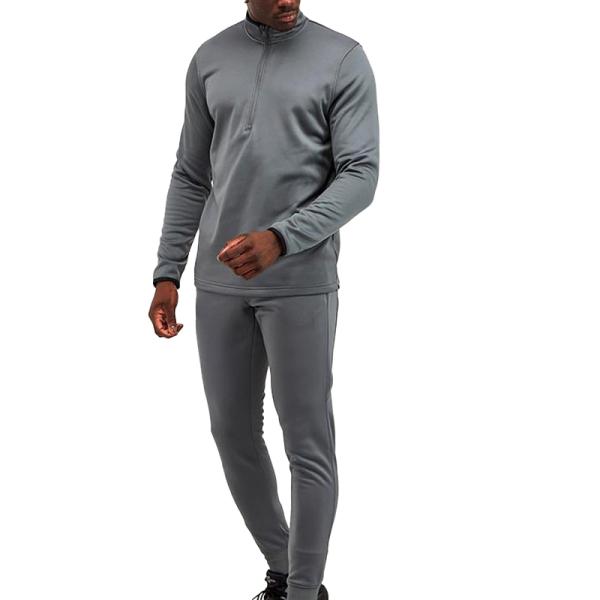 Customize Logo Lightweight 100% Polyester Long Sleeve Half Zip Design T Shirts Men Sportswear