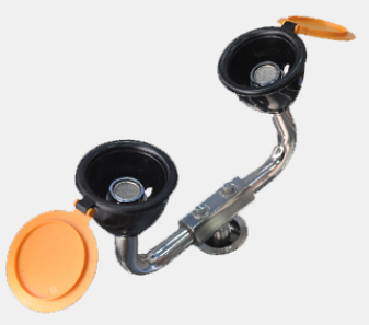 ANSI-Compliant Stainless Steel Combination Shower and Eyewash Station