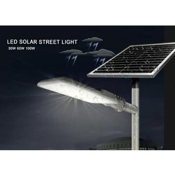 80Wh Monocrystalline Solar Panel Street Light Aluminium Housing 2000lm 200w