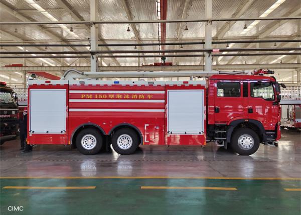 pó 500Kg seco que enche o caminhão 6.45m da brigada do carro de bombeiros da espuma 100Km/H que levantam