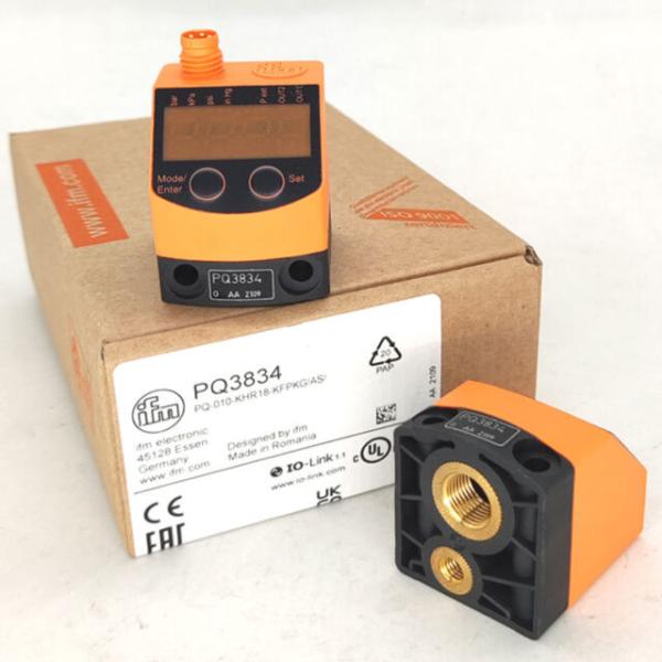100 KPa To 1000 KPa Pressure IFM Sensor For Pneumatics PQ3834 PQ-010-KHR18-KFPKG AS